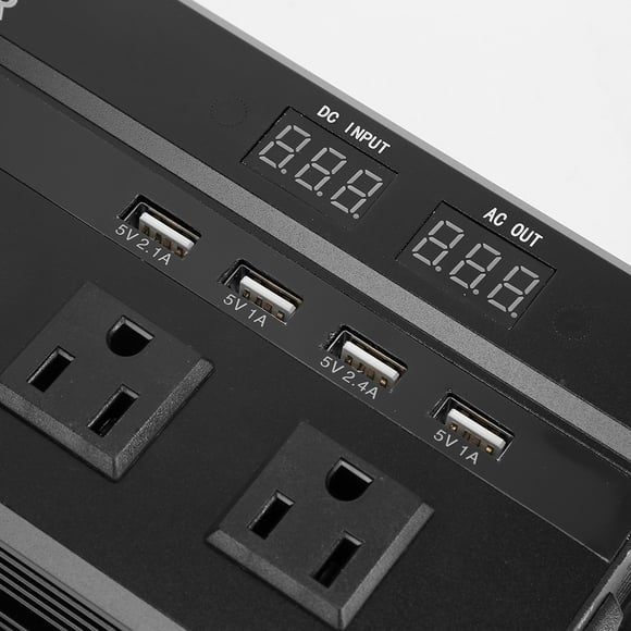 Inversor Solar 12V/24V a 110V Inversor de Voltaje Solar para Automóvil Negro Alta Potencia 3000W/4000W/5000W