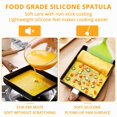 thumbnail image 3 of Silicone Spatula Pancakes Shovel Omelette Spatula Turner for Eggs Fish Pancake Pizza and Steak Wide Soft Pizza Shovel Non-Stick Heat-Resistant Kitchen Fried Shovel, 3 of 7