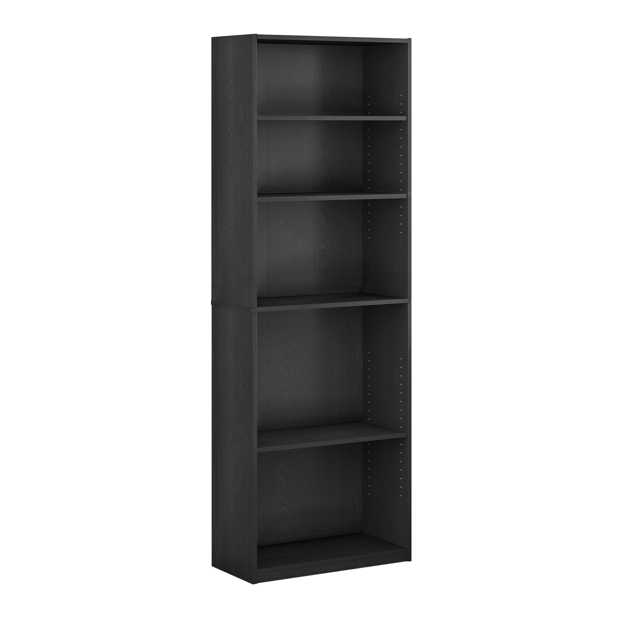 Furinno JAYA Simply Home 5-Shelf Bookcase, Black