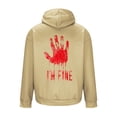 thumbnail image 5 of Fiudx Sudadera con Capucha Estampada para Hombre, Elegante Top de Manga Larga con Hombros Caídos, Poliéster, Ropa Informal de Diario, Moda de Invierno y Primavera, para Actividades Al Aire Libre, Tal, 5 of 5