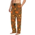 thumbnail image 5 of HPINK-T Autumn Maple Leaves Pajama Pants Mens Lounge Pants Straight-Fit Men Pajama Bottoms with Pockets Drawstring, 5 of 13
