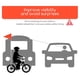 thumbnail image 3 of 1 Juego de Bandera Seguridad para Bicicletas 6 Pies con Poste y Soporte Montaje, Ajustables Remolques Altamente Impermeables, 3 of 7