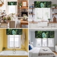 thumbnail image 5 of Spring Forest Valance Curtain for Windows Oil Painting Spring Grass Green Trees Floral Plant Forest Rod Pocket Curtain Valances Short Window Treatments for Kitchen Bathroom Laundry 42 x 18 Inch, 5 of 9