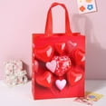 thumbnail image 2 of Reusable Grocery Bags Valentine’S Day Tote Bags with Handles Valentine’S Day Reusable Grocery Bags Multipurpose Non-Woven Large Gift Bag Grocery Shopping Bags for Valentine’S Day, 2 of 4