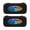 Black, variant on Moon Colorful, Carrying Case For Nintendo Switch & OLED Version, Eva Lightweight Shockproof Protective Pouch Case for Game Console & Accessories with 10 Game Card Slot & Wristband, Black