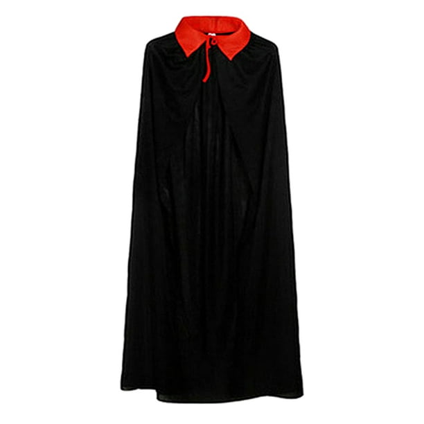 Carnaval Coat Cosplay Disfraz Vampiros Unisex para Partido Adultos Collar/Bitura Con Capucha Grim Reaper Disfraces Halloween Single/Double Farty Fiest Party Black Red
