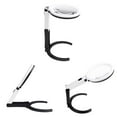 thumbnail image 3 of Portable 10 LED Light Magnifier Magnifying Glass with Light Lens Table Lamp Handheld Foldable Loupe, 3 of 6