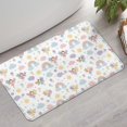 thumbnail image 2 of Pastel Fairy Rainbow Pattern Bathroom Rugs Mat,Non Slip Microfiber Bathroom Rug,Rubber Backing,Soft Bathroom Mats for Bathroom Floor,Tub and Shower,17x30in(43x75cm), 2 of 5