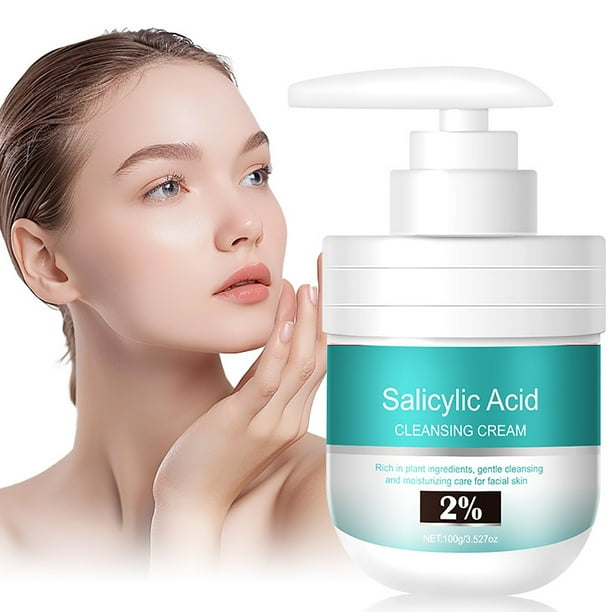 Fiudx Limpiador Facial, Fórmula Suave y Aminoácidos, Limpiador y Salicílico y Purificador de Poros Profundos, Limpiador y Uso Diario En Control de Grisa, Apto para Pieles Sensibles, Rutina de La Pie
