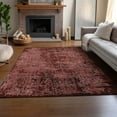 thumbnail image 6 of Addison Rugs Mayfield Washable Transitional Organic Merlot Rectangle Rug, 3' x 5', 6 of 6