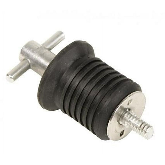 1 pack-WhiteCap Industries S-0288C Turn-Twist Bailer Drain Plug, 1" Diameter, Aluminum