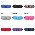 thumbnail image 2 of 3D Soft Padded Sponge Blocks Light Polyester Sleep Mask Eye Mask Night Eye Masks Sleeping Masks LAKE BLUE, 2 of 8