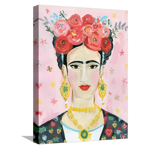 Art.com Homage to Frida Stretched Canvas Print Wall Art, 12" x 16"