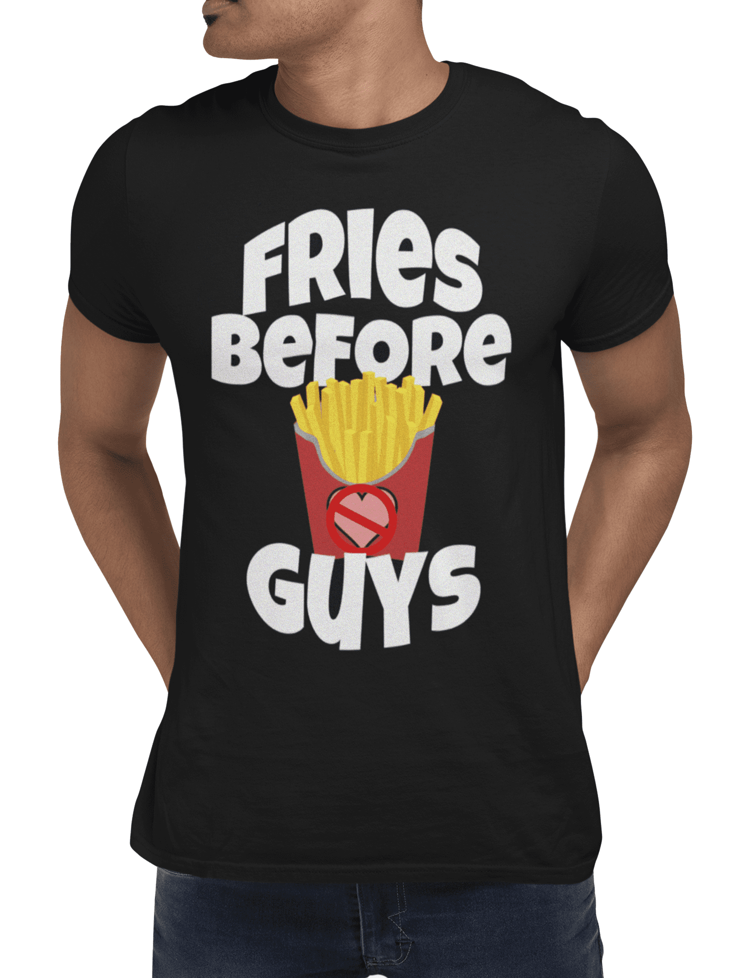 Skal guide Åre French Fry Fries Before Guys Unisex Softstyle T-Shirt - Walmart.com