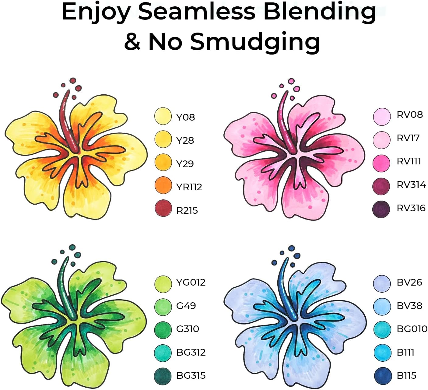 Ohuhu Alcohol Markers 40 Colors Refillable Dual Tip photo 7