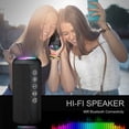 thumbnail image 5 of Altavoz Bluetooth Portátil X10 , Subwoofer Inalámbrico de Graves, Resistente Al Agua, para Exteriores, con Entrada AUX y TF, Estéreo, B, 5 of 5