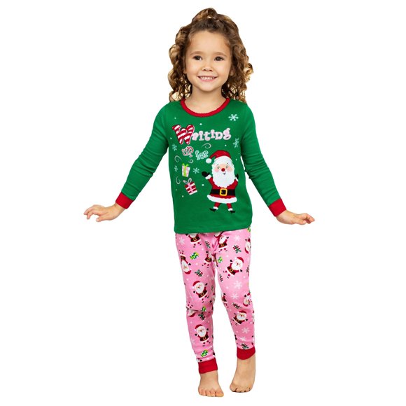 Komar Kids Ensemble de Pyjama Mignon pour Filles avec Haut et Pantalon de Survêtement