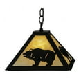 thumbnail image 2 of Meyda 150870 12 in. Square Lone Bear Pendant, Black & Ba, 2 of 5