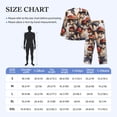 thumbnail image 4 of Picia Cute Forest Mushrooms Pattern Men’s Long-Sleeve Sleepwear Set - Soft 2-Piece Loungewear with Pockets, Comfy PJs for Relaxing Nights-Medium, 4 of 7
