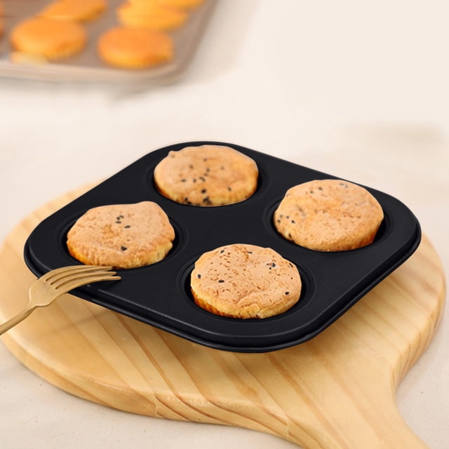 Bakeware Set Cupcake Cake Pans for Easy Nonstick Baking and 4-Cup Mould Pan with Durable Coating