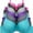 9290-b20lg1--c19li1, variant on 6 Pieces Full Cup Embroidery Demi Plain/Lace Push Up B/C Bra (34C)