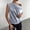 Light Blue, variant on Women's Tennis Tanks Silk Satin Sleeveless U Neck Top with Lightweight Dressy Blouse Feel Casual Summer Sleeveless Shirt for Women Brown L