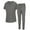 HEATHER GRAY, variant on Natural Uniforms Women's Jogger Scrub Set 8 Pocket Cool Stretch Uniform Set