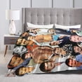 thumbnail image 4 of Tom Selleck Blanket Soft and Warm Lightweight Fluffy Throws Blankets Rug Carpet Gift for Beach Yoga Bedroom Living Room Decoration Sofa Camping Trip Dorm Decor All Season, 4 of 5