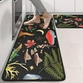 thumbnail image 2 of Kitchen Rugs Sets Of 2,Red Mushroom Fern Black Pattern Anti Fatigue Kitchen Mat Rugs Non Slip Washable,Decorative Kitchen Floor Mats for Kitchen,Sink,Laundry,17"x47"+17"x47", 2 of 5