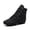 A1#-Black, variant on LPKRT Women'S High Top Canvas Dance Shoes - Lace Up Jazz Ballet Slippers, Breathable Yoga Shoes for Adult Girls, Split Sole Sneakers(Black-45)