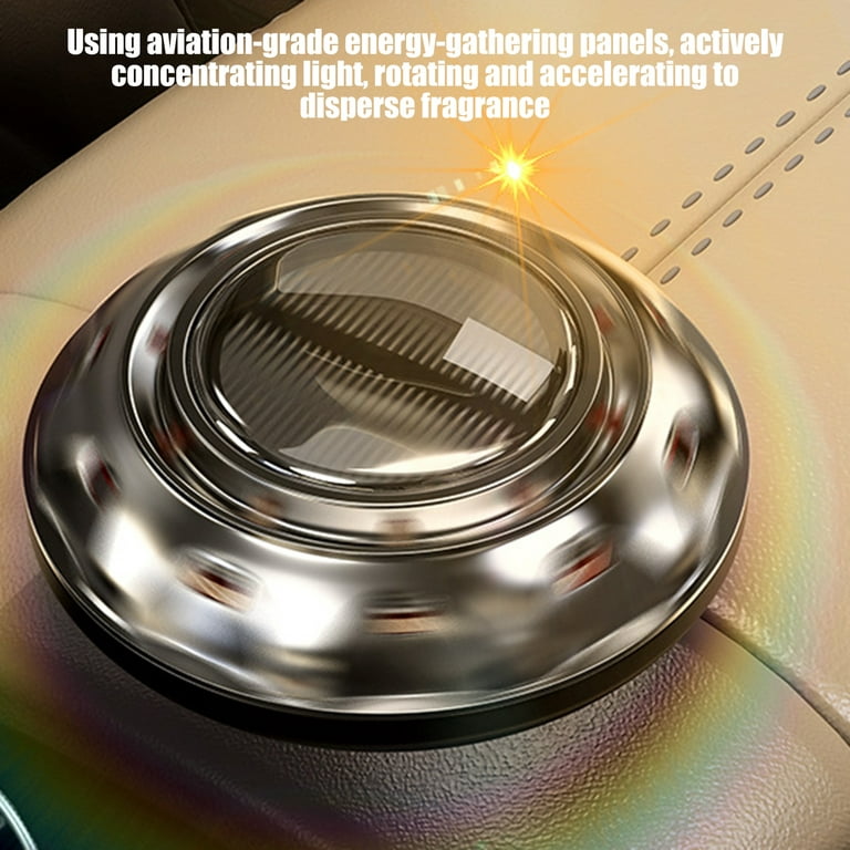 Bluethy 15ml in Total Car Aromatherapy Solar Energy Odor Eliminator Rotary  Automotive Air Freshener Diffuser Decor for Car 