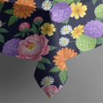 thumbnail image 5 of Pioneer Flower Floral Print Pattern Square Tablecloth, Waterproof Wipeable Spillproof Washable Table Cover for Home Kitchen Party Decor, 52"x52", 5 of 6