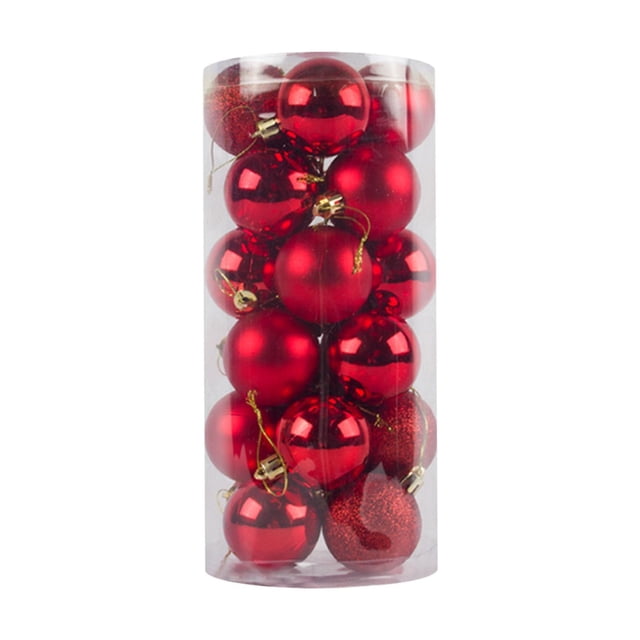 Adornos de bolas de Navidad Macarena 24 Piezas Colgantes Reutilizables