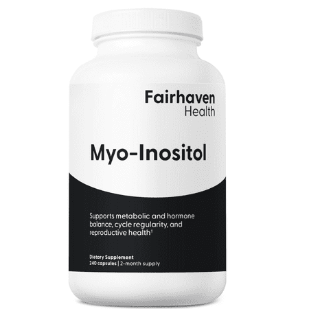 Myo Inositol Fertility Supplement, Supports Healthy Ovulation and Egg Quality, 500 mg, 240 Veg Capsules