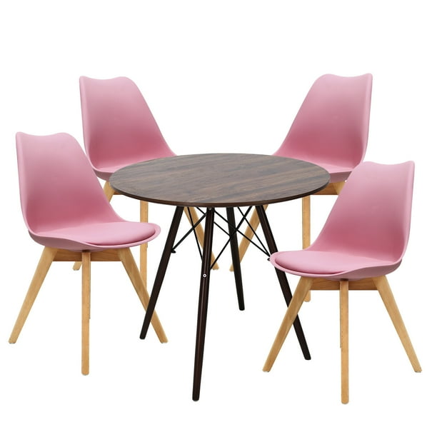 Set de 4 Sillas y Comedor Mundo In Mesa Redonda de 80 Cm y Set de 4 sillas Frankfurt