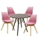 thumbnail image 1 of Set de 4 Sillas y Comedor Mundo In  Mesa Redonda de 80 Cm y Set de 4 sillas Frankfurt, 1 of 7