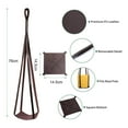 thumbnail image 7 of Travelwant Leather Plant Hanger Vegan Premium PU Straps Adjustable Length, Planter Holder for Indoor Plants, Hang from Wall Ceiling Window, Modern Boho Home Decor-29.92" x 5.71" x 5.71", 7 of 7