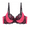 Black, variant on Women's Push Up Bra Underwire Lace Color Contrast Cute Comfortable Sweet Padded Bra