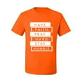 thumbnail image 2 of Wild Bobby, Have Faith Pray Hard Stay Humble Inspirational/Christian Men Graphic Tee, Orange, 5X-Large, 2 of 6