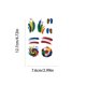 thumbnail image 3 of Tatuajes temporales para rostro y cuerpo: tatuajes de fútbol resistentes al agua para aficionados al deporte, decoraciones para animar a los hinchas en los partidos, divertidos recuerdos para fi, 3 of 6