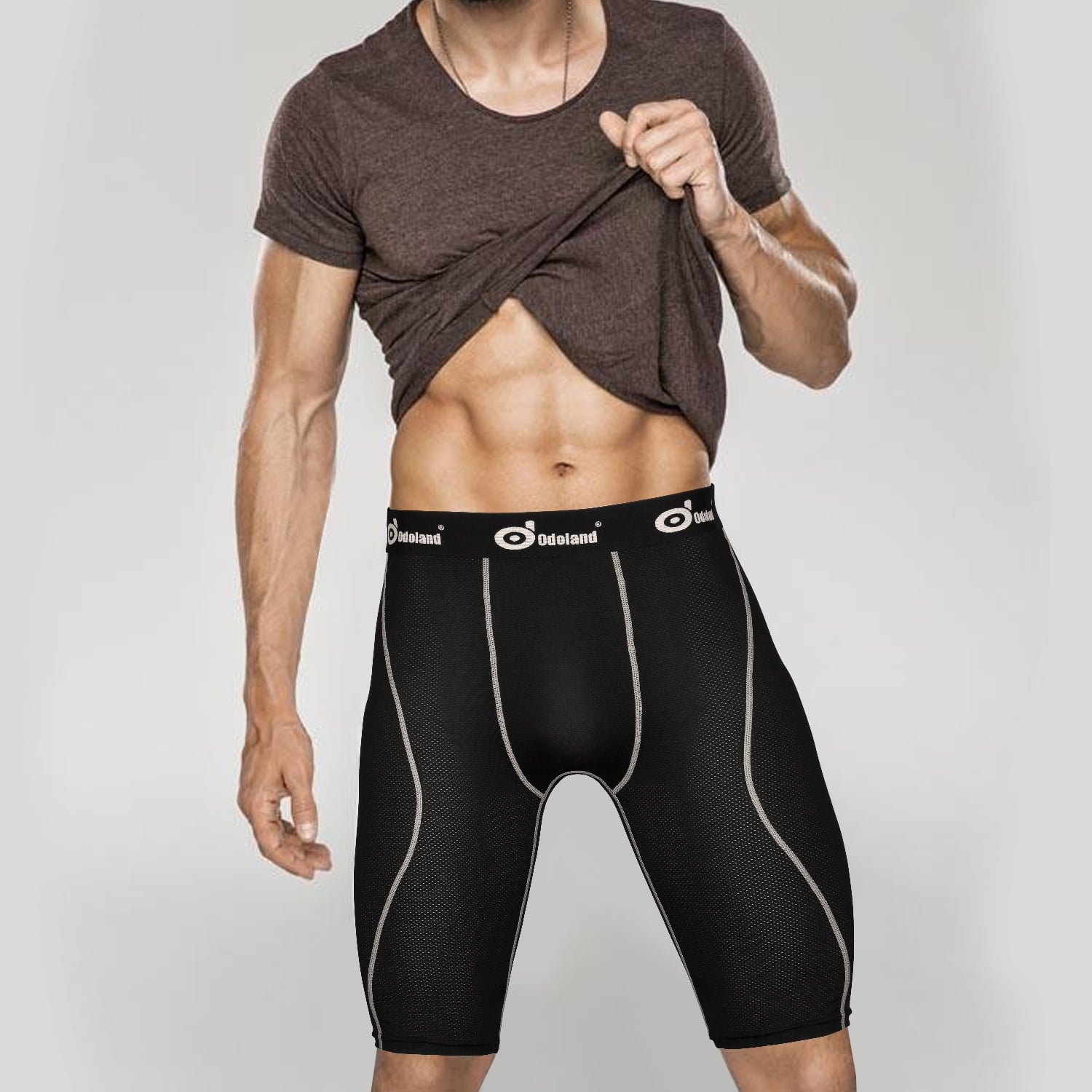 Men Compression Shorts Athletic Tight Underwear Pants Legging Sport Gym Training 