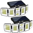 thumbnail image 1 of Paquete de 2 luces solares AmeriTop 300 LED, 7000 K, sensor de movimiento, 1 of 8