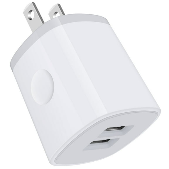 Charger Block,Charging Block,HAOANO USB Wall Charger Adapter 2.1A Dual Port Fast Charger Block Plug Cube Phone Charger USB Wall Charger