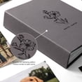 thumbnail image 5 of RECUTMS Photo Album 4x6 200 Photos,PU Leather Floral Picture Memory Book with Clear Pockets for Baby Wedding Family Travel Birthday (Gray), 5 of 10