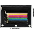thumbnail image 2 of 3 Ring Binder Pencil Pouchs, Zippered Pencil Pouch Double Pocket Pencil Pouch 3 Ring with Clear Window, 2 of 7