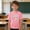 Pink, variant on Embossed Boys T Shirts Cotton Raglan Active Fit Back to School Shirt Shirt Short Sleeve Black Pull-On Crew Neck Graphic Tees Adaptable Third Grade Shirt,3 Years