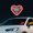 Red, variant on Car LED Ambient Light, Solar Powered Heart Shaped LED Neon Light, Waterproof Multiple Modes Wireless Heart Shape Neon Lights for Outdoor Decor