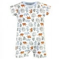 thumbnail image 4 of Touched by Nature Baby Organic Cotton Rompers 2pk, Endangered Elephant, 0-3 Months, 4 of 4