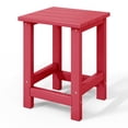 thumbnail image 6 of WestinTrends Malibu Kids Outdoor Patio Furniture HDPE Adirondack Square Side Table, Red, 6 of 15