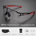 thumbnail image 1 of Gafas de ciclismo fotocromáticas ROCKBROS, gafas de sol para deportes al aire libre, gafas de decoloración, gafas para bicicleta de montaña o de carretera, gafas para bicicleta Tan Jianjun unisex, 1 of 2